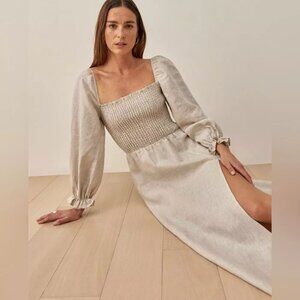 NWT Reformation Gitane Linen Dress